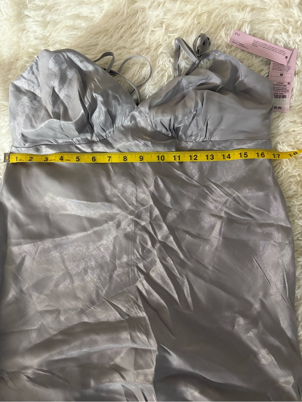 wild fable Silver Satin Slip Dress - Picture 8 of 8